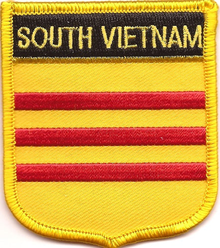 South Vietnam Flag Patch - Shield