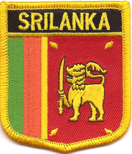 Sri Lanka Flag Patch - Shield
