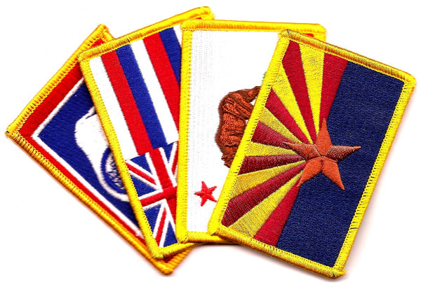  Wyoming State Flag Embroidered Patch Velcro®-Brand Fasteners WY  Emblem : Everything Else