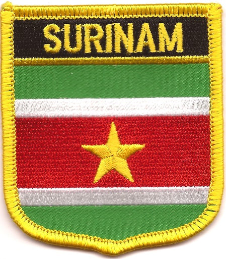 Surinam Flag Patch - Shield