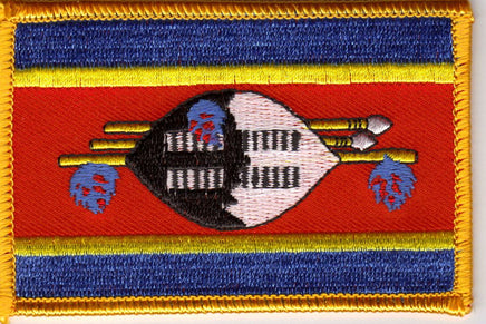 Swaziland (Eswatini) Flag Patch - Rectangle