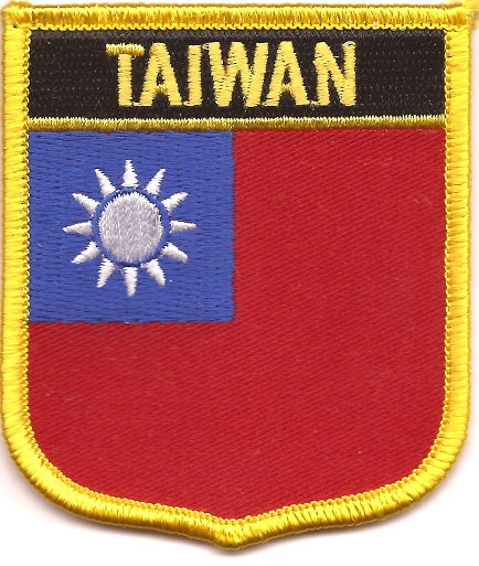 Taiwan Flag Patch - Shield