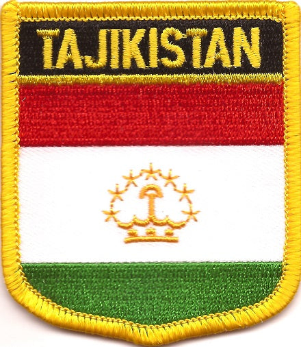 Tajikistan Flag Patch - Shield
