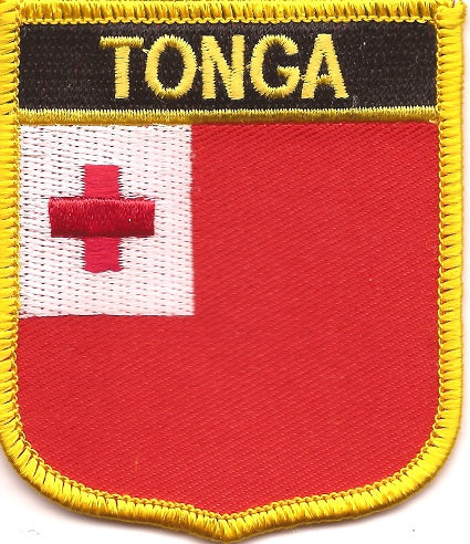 Tonga Flag Patch - Shield