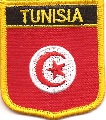 Tunisia Flag Patch - Shield