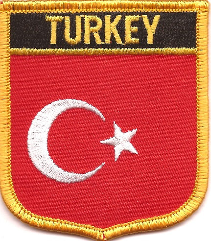 Turkey Flag Patch - Shield