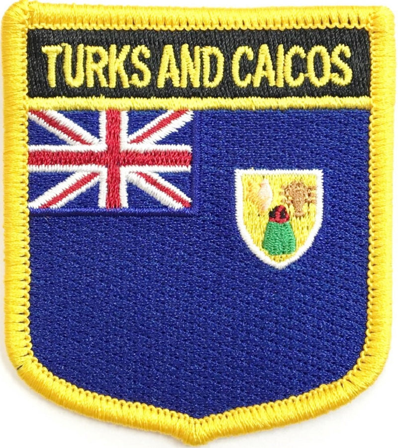 Turks & Caicos Flag Patch - Shield