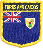 Turks & Caicos Flag Patch - Shield
