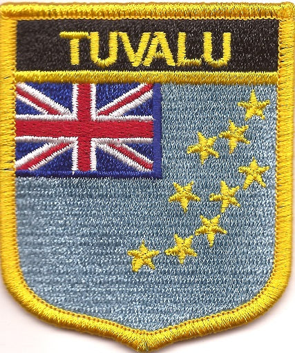 Tuvalu Flag Patch - Shield