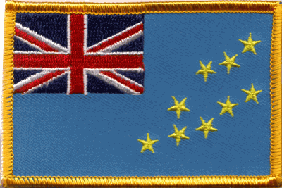 Tuvalu Flag Patch - Rectangle