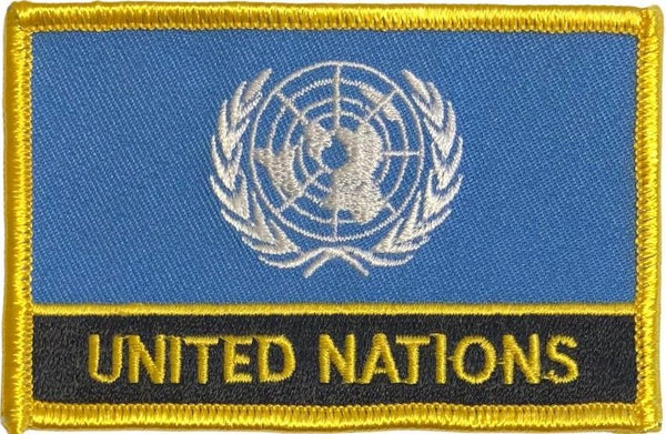United Nations Flag Patch w/Name