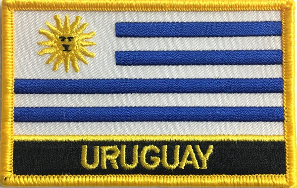 Uruguay Flag Patch - Rectangle with Name