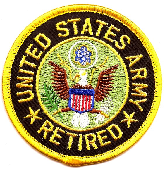 US Army Retired Patch - Round