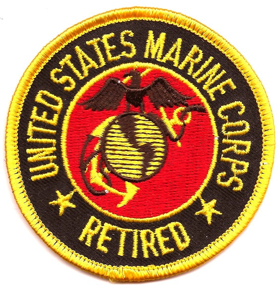 US Marine Corps Retired Patch - Round