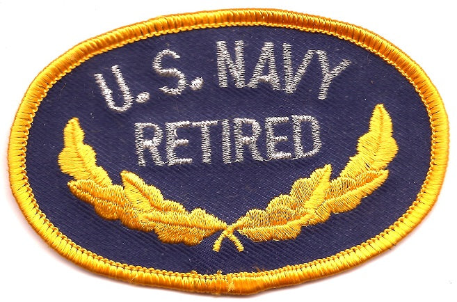 US Navy Retired Patch - Oval