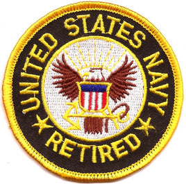 US Navy Retired Patch - Round