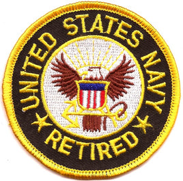US Navy Retired Patch - Round