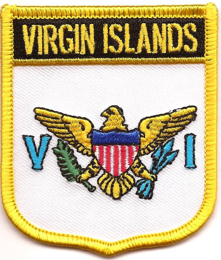 US Virgin Islands Flag Patch - Shield