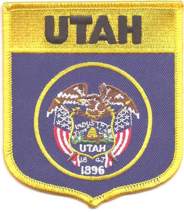 Utah Flag Patch - Shield