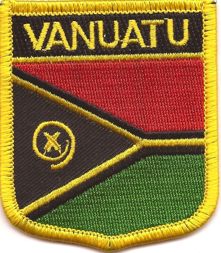 Vanuatu Flag Patch - Shield
