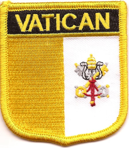 Vatican City Flag Patch - Shield