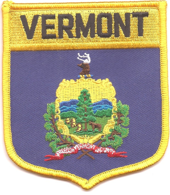 Vermont Flag Patch - Shield