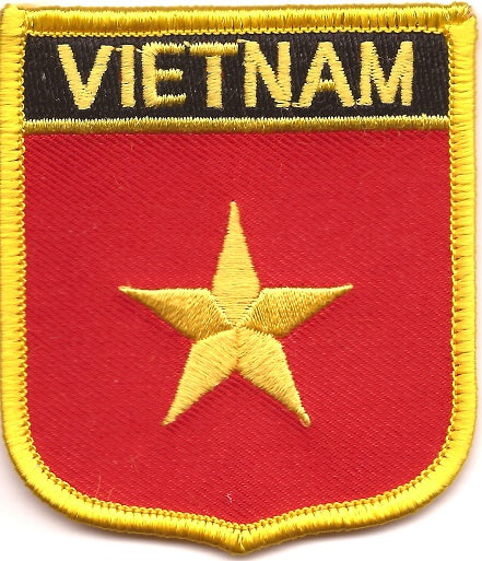 Vietnam Flag Patch - Shield