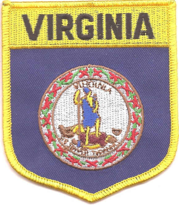 Virginia Flag Patch - Shield