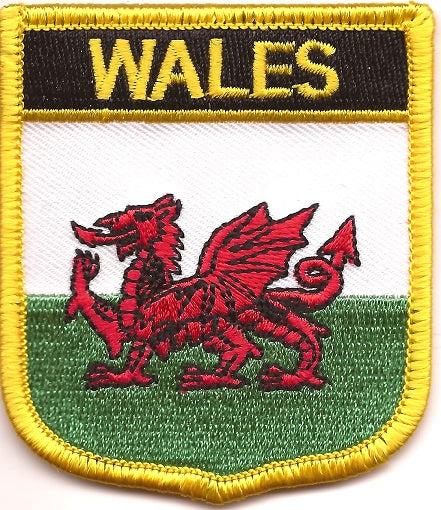 Wales Flag Patch - Shield