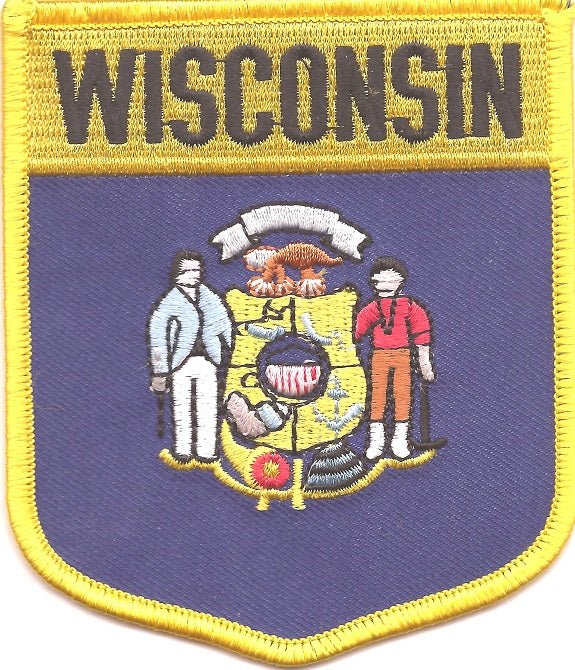 Wisconsin Flag Patch - Shield