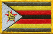 Zimbabwe Flag Patch - Rectangle