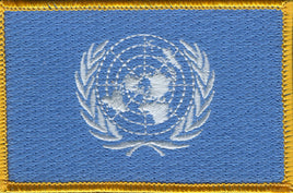 United Nation Flag Patch - Rectangle