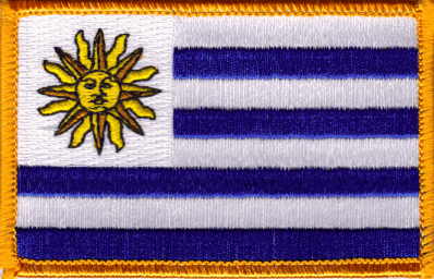 Uruguay Flag Patch - Rectangle 