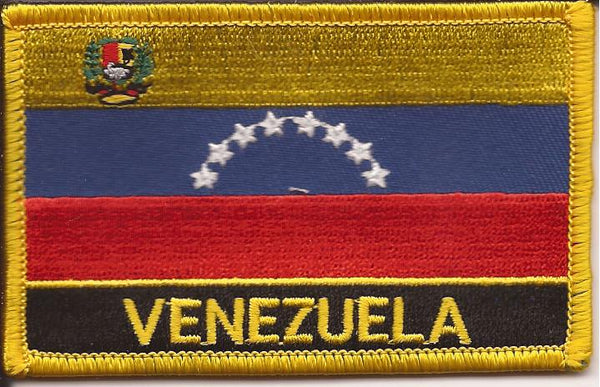 Venezuela Flag Patch - Rectangle With Name