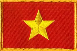 Vietnam Flag Patch - Rectangle