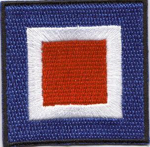 W - Whiskey Signal Flag Patch