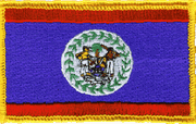 Belize Flag Patch - Rectangle 