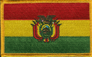 Bolivia Flag Patch - Rectangle