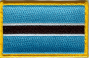 Botswana Flag Patch - Rectangle