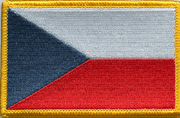 Czech Republic Flag Patch - Rectangle