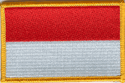 Indonesia Flag Patch - Rectangle