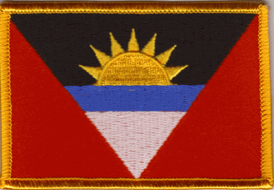 Antigua and Barbuda Flag Patch - Rectangle