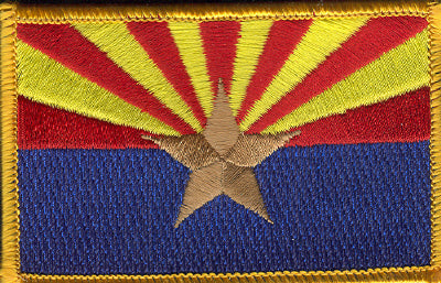 Arizona Flag Patch - Rectangle