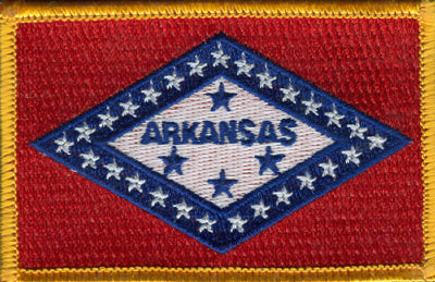 Arkansas Flag Patch - Rectangle