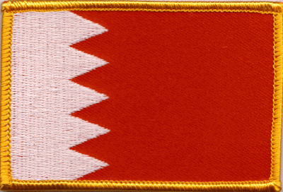 Bahrain Flag Patch - Rectangle