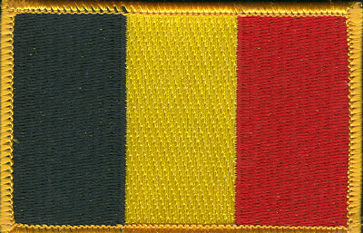 Belgium Flag Patch - Rectangle