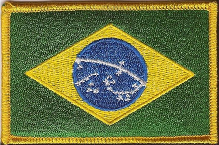 Brazil Flag Patch - Rectangle