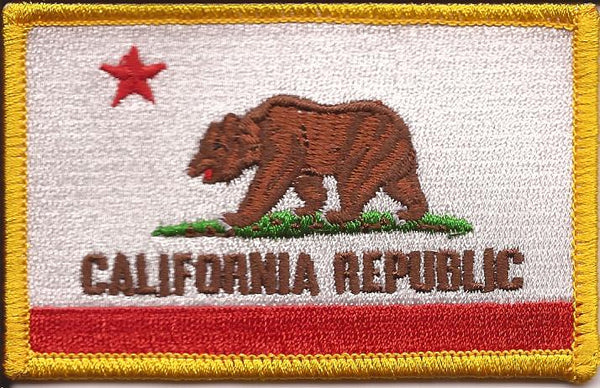 California Flag Patch - Rectangle