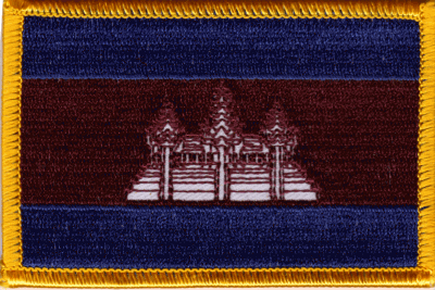 Cambodia Flag Patch - Defective