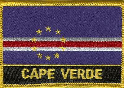 Cape Verde Flag Patch - Rectangle With Name